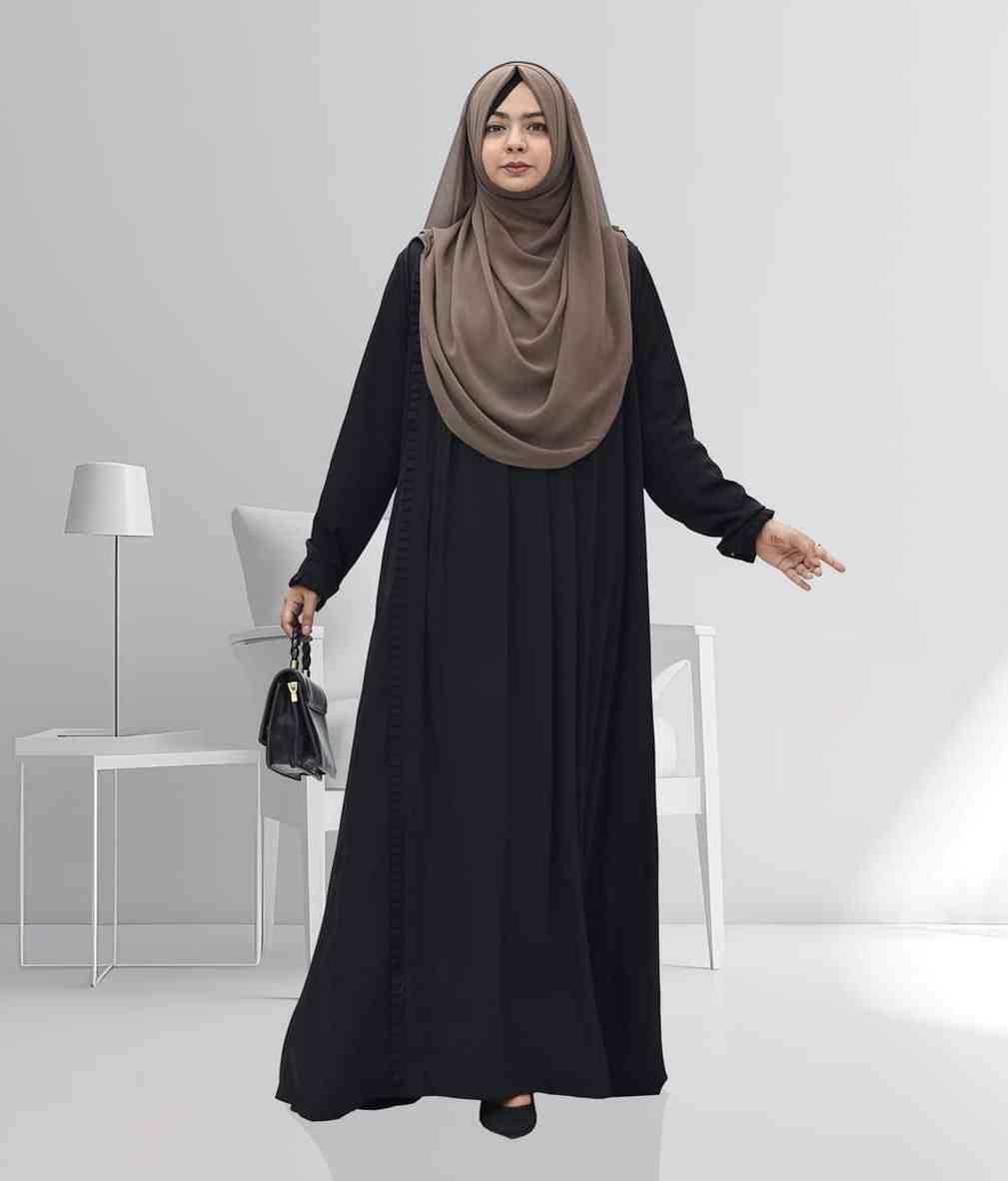 burkha কুচিকাটা গাউন বোরকা (হিজাব ছাড়া শুধু বোরকা) 4