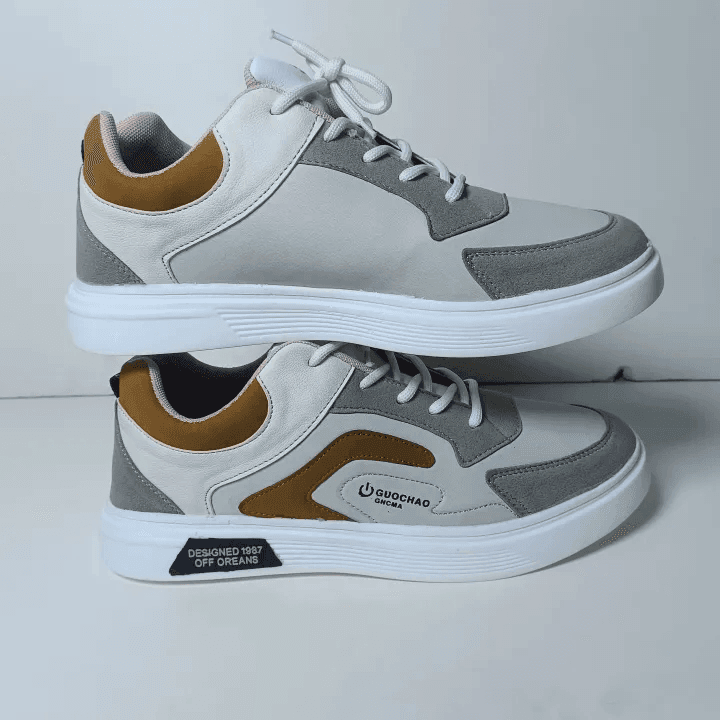 Trendy -Stylish High Neck Lace Up Sneakers Shoes For Men 1