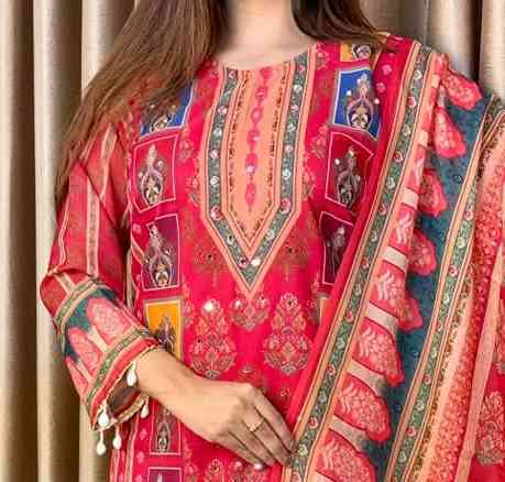 Indian Weightless Georgette Three-Piece 1