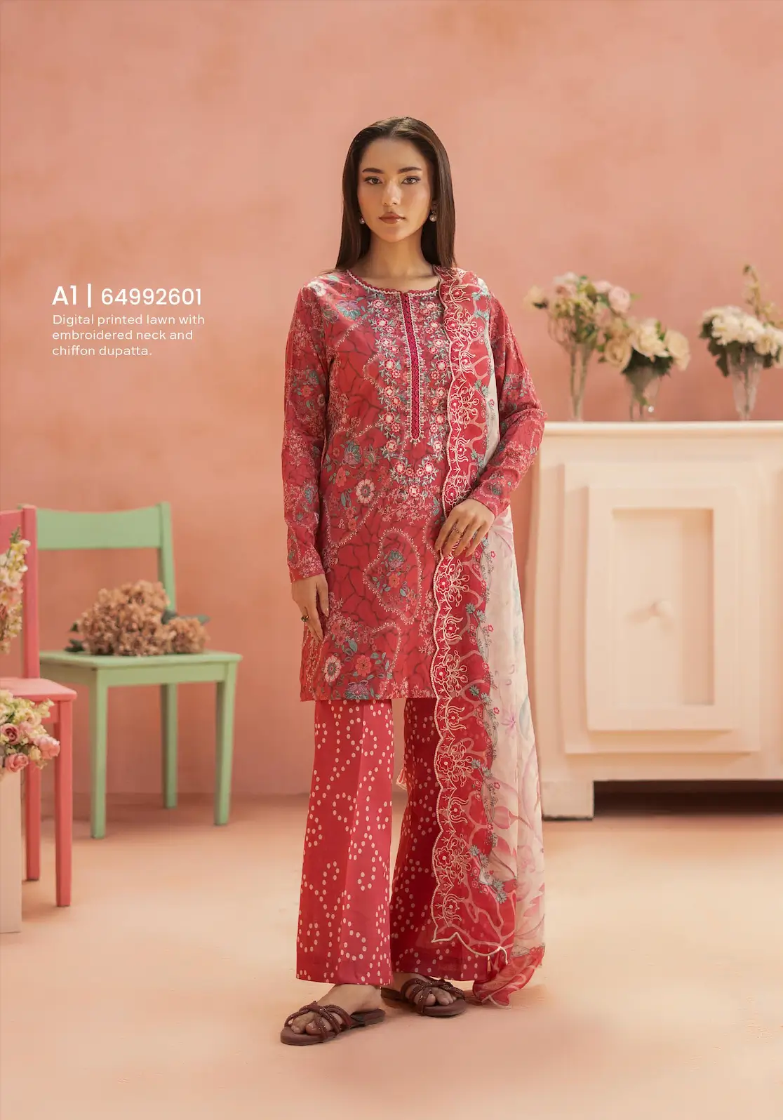 Pakistani Ziva by Gull Jee Premium Digital Printed Embroidered Three Piece 1