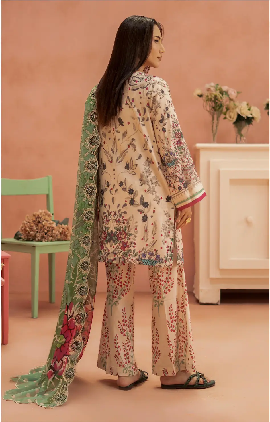 Pakistani Ziva by Gull Jee Premium Digital Printed Embroidered Three Piece Unstitched Suit 2