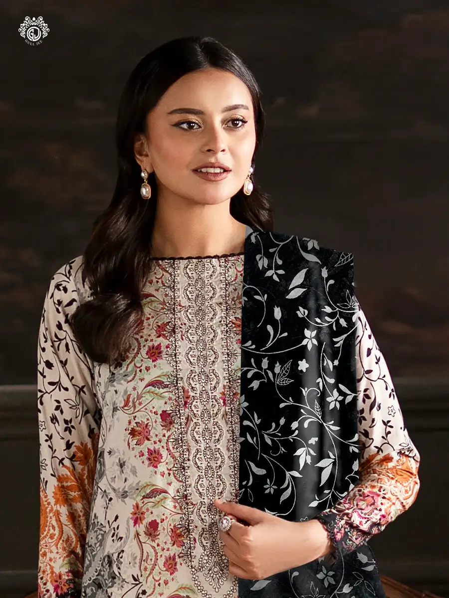 Pakistani Sorrel by Gull Jee Premium Digital Printed Embroidered Unstitched Three Piece Suit 3