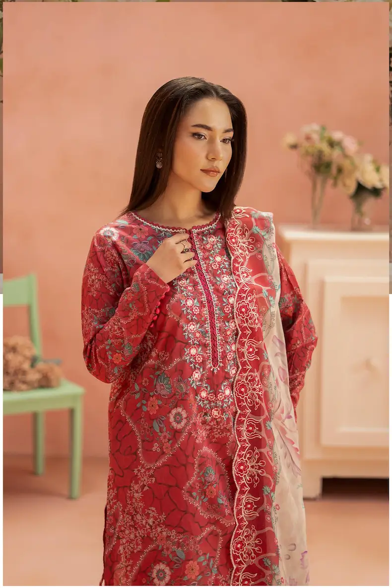 Pakistani Ziva by Gull Jee Premium Digital Printed Embroidered Three Piece 2