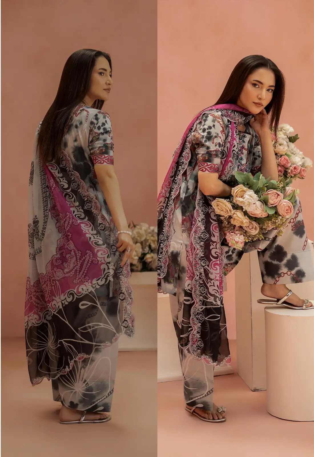 Pakistani Ziva by Gull Jee Premium Digital Printed Embroidered Three Piece Unstitched Suit 3