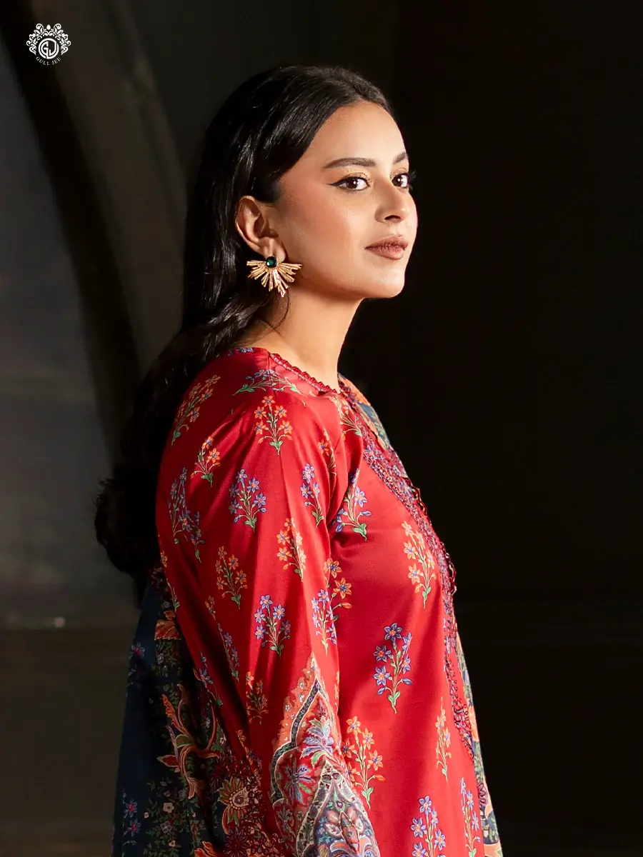 Pakistani Sorrel by Gull Jee Premium Digital Printed Embroidered Unstitched Three Piece Suit 3