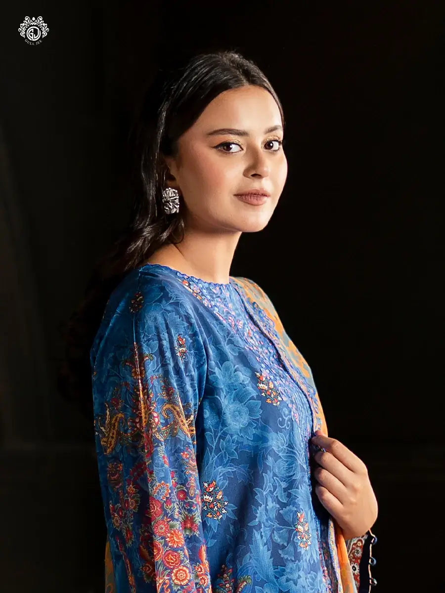Pakistani Sorrel by Gull Jee Premium Digital Printed Embroidered Unstitched Three Piece Suit 3