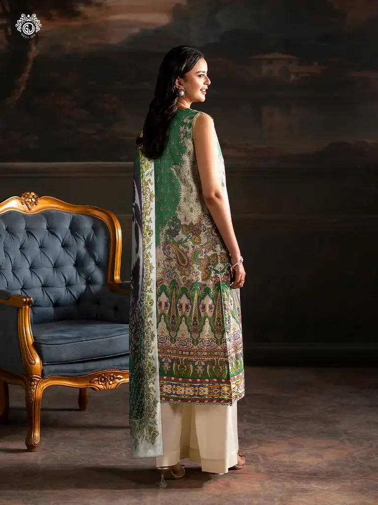 Pakistani Sorrel by Gull Jee Premium Digital Printed Embroidered Unstitched Three Piece Suit 2