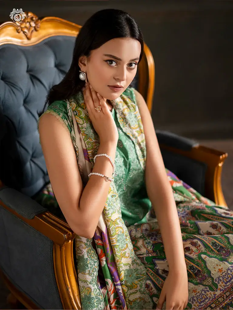 Pakistani Sorrel by Gull Jee Premium Digital Printed Embroidered Unstitched Three Piece Suit 3