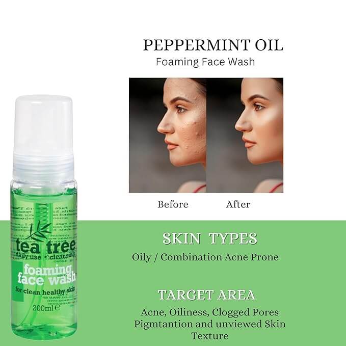 Xpel Tea Tree Foaming Face Wash – Daily Cleansing for Clean & Healthy Skin 4
