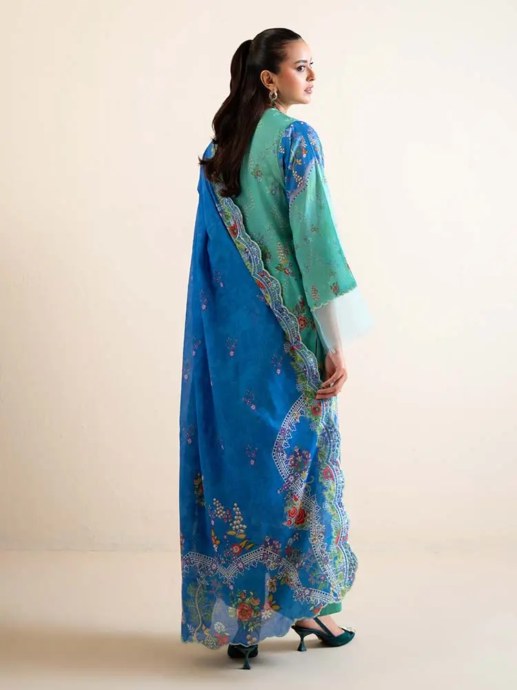 Pakistani Hania by Binaas Premium Digital Printed Lawn Three Piece Unstitched Suit 3