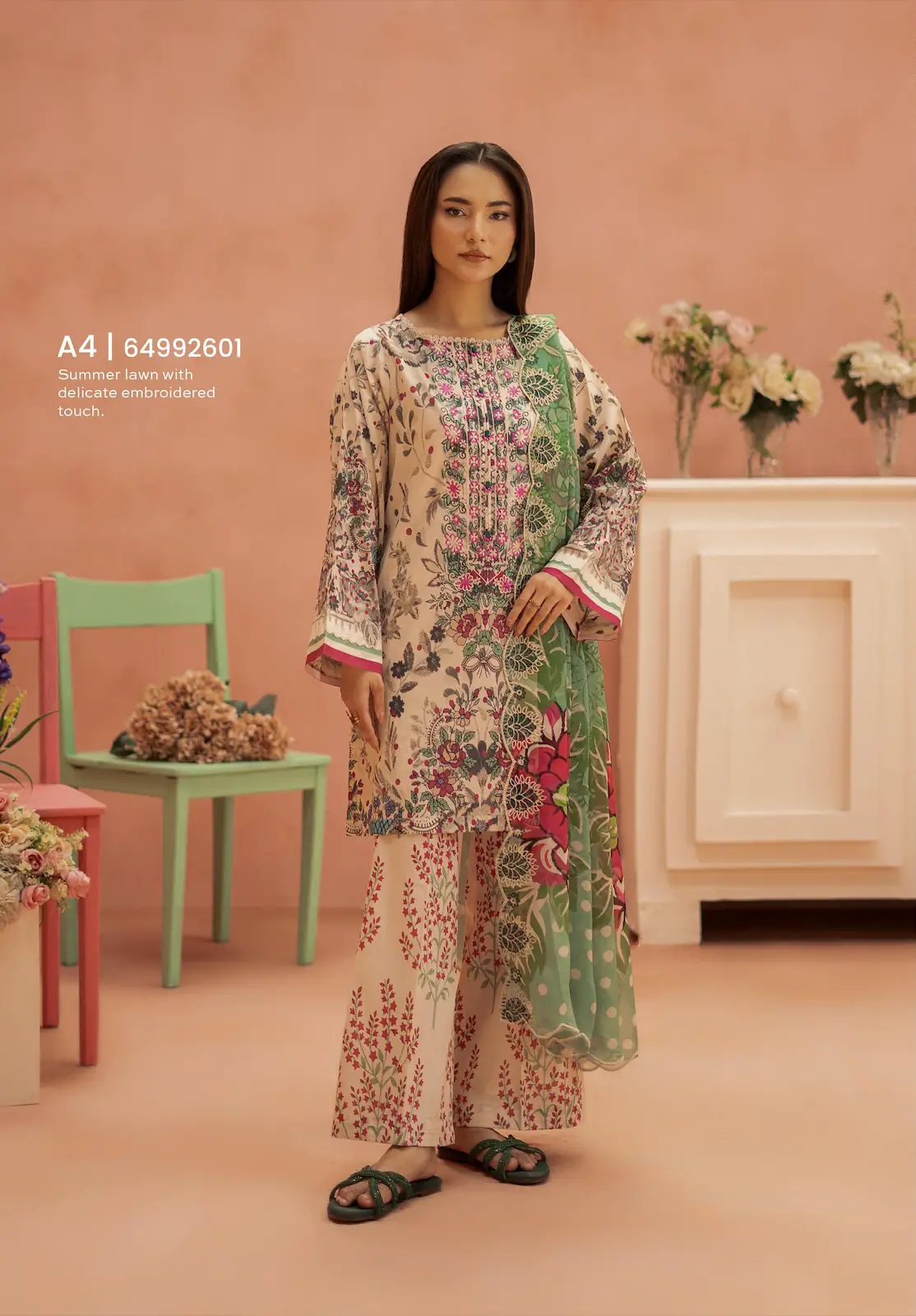 Pakistani Ziva by Gull Jee Premium Digital Printed Embroidered Three Piece Unstitched Suit 1