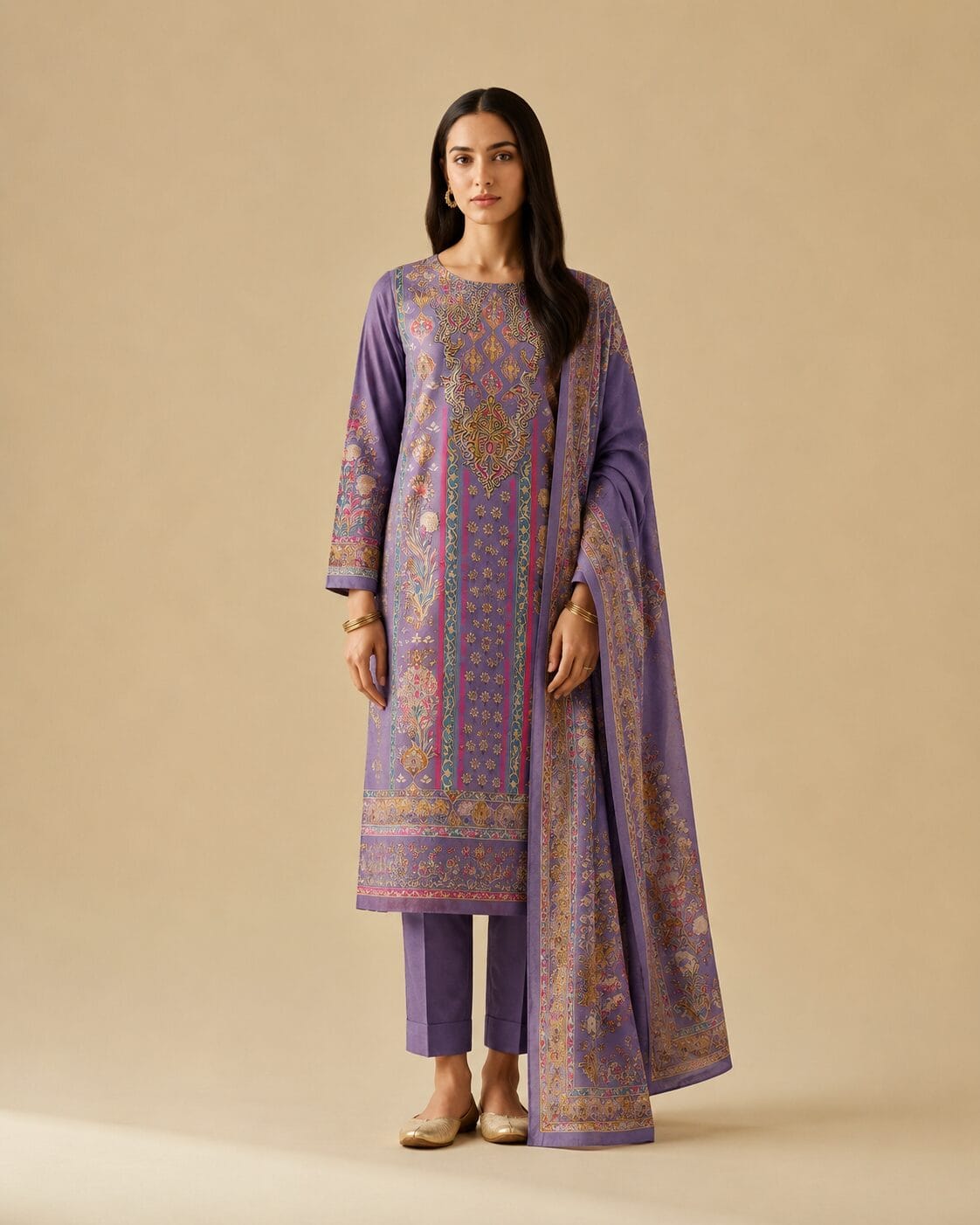 Winner Premium Printed Three Piece Ethnic Suit for Women 1