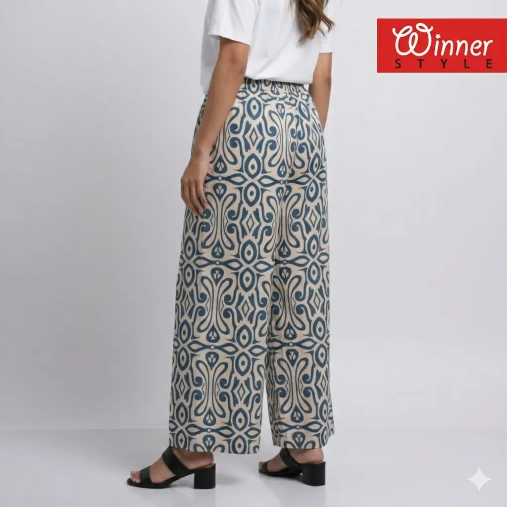 Trendy Printed Wide-Leg Palazzo Pant for Stylish & Comfortable Everyday Wear 3