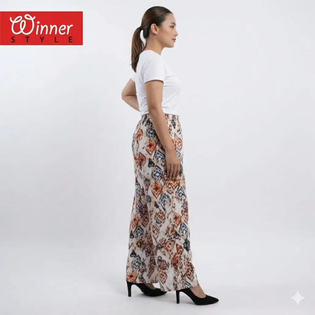 Trendy Printed Wide-Leg Palazzo Pant for Stylish & Comfortable Everyday Wear 3