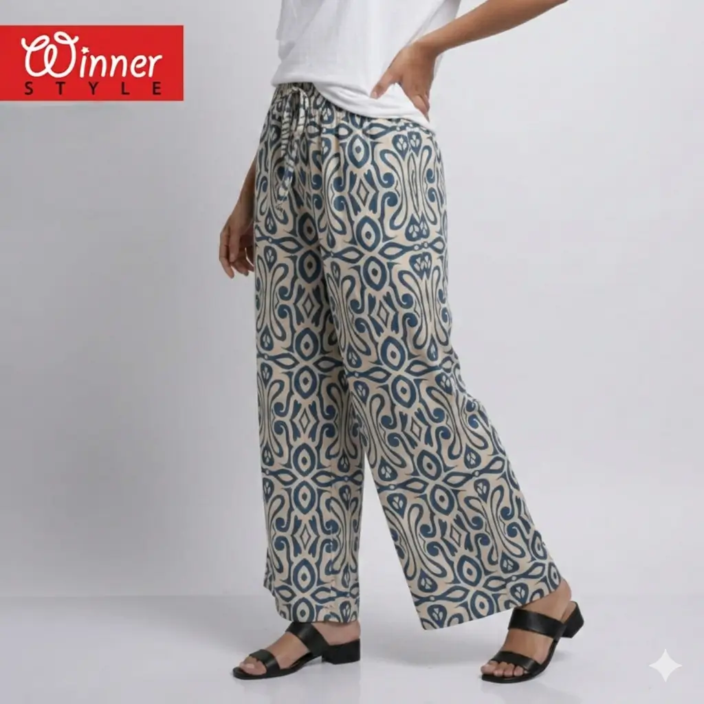 Trendy Printed Wide-Leg Palazzo Pant for Stylish & Comfortable Everyday Wear 2