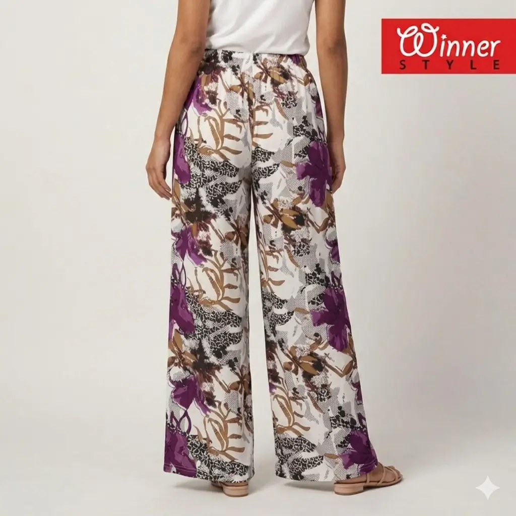 Trendy Printed Wide-Leg Palazzo Pant for Stylish & Comfortable Everyday Wear 3
