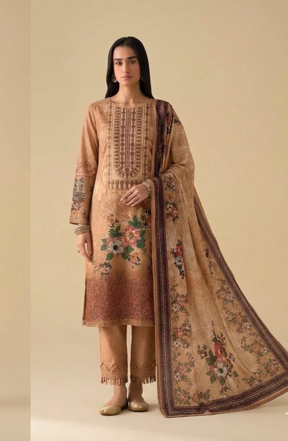 Winner Floral Printed & Embroidered Salwar Kameez 1
