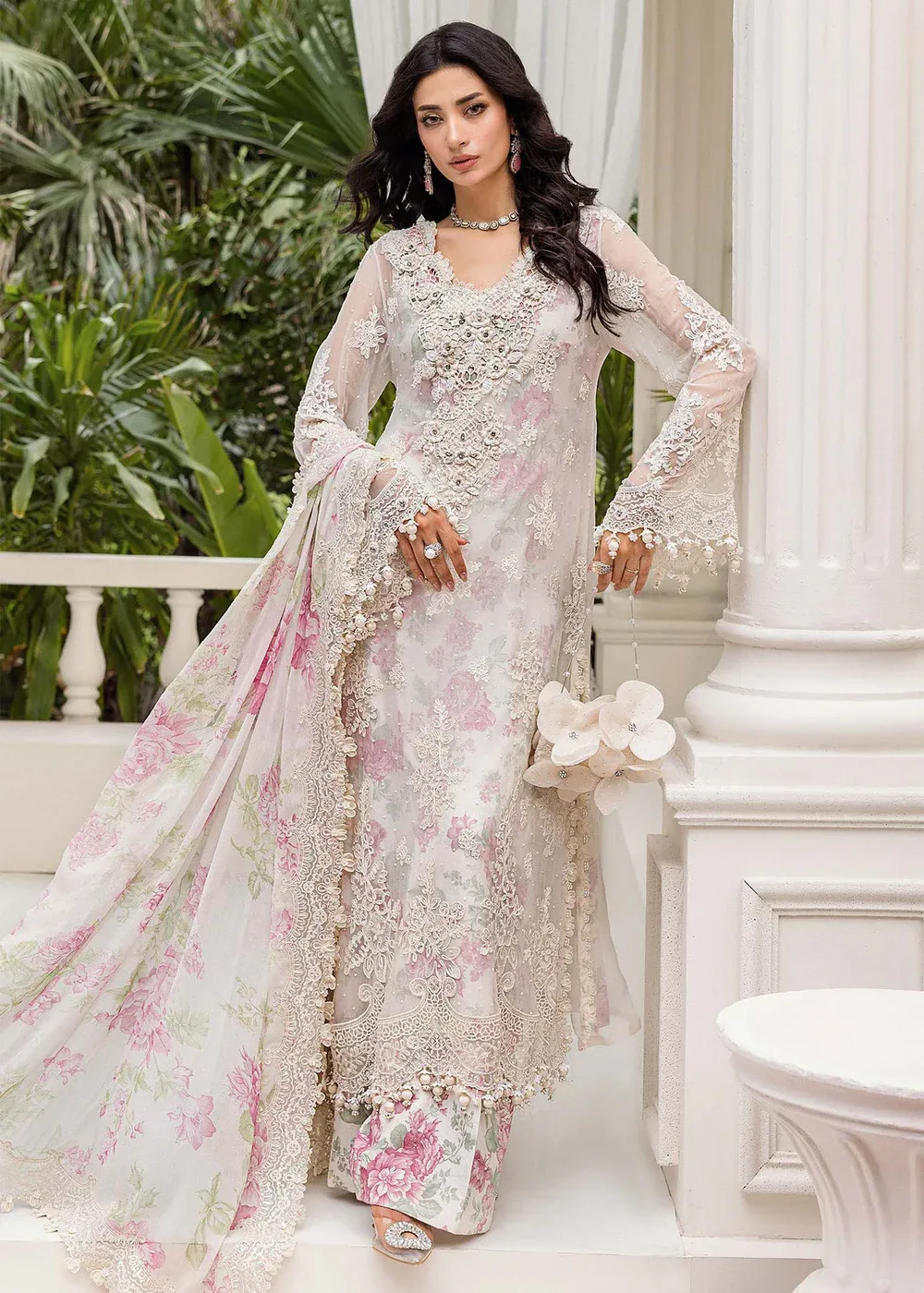 Noor's Sahoor luxury chiffon Pakistani Original Unstitch Three Piece 1