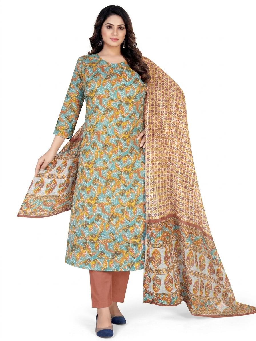 Winner Brand Unstitched 3 Piece Cotton Printed Salwar Kameez with Dupatta | Premium Quality 3