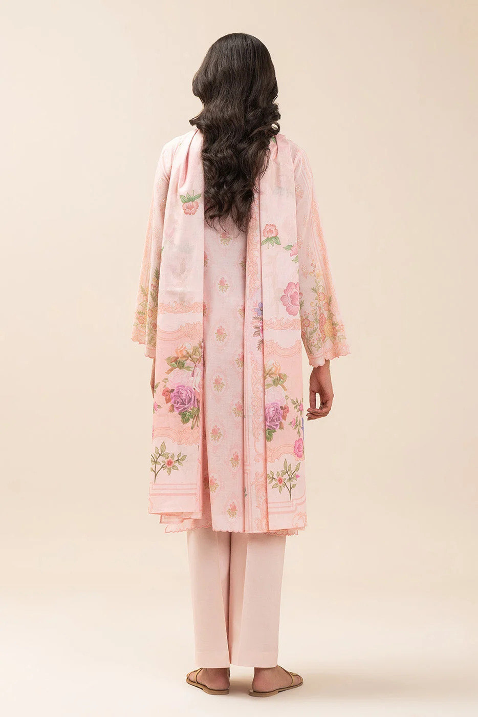 Pakistani Beechtree Unstitched Lawn Three Piece - Pastel 4