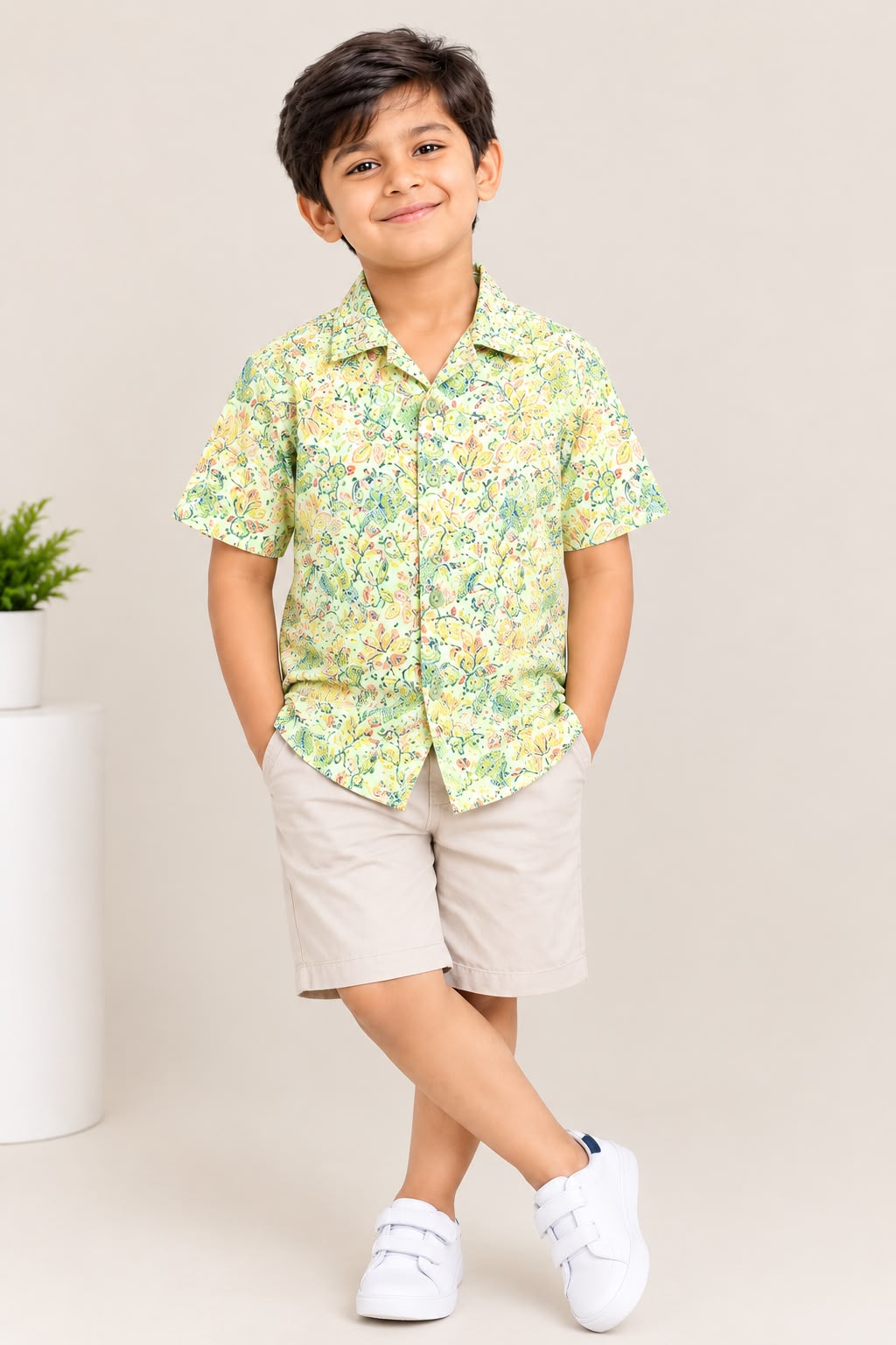 Winner Boys Printed Short Sleeve Shirt Product Description: 1