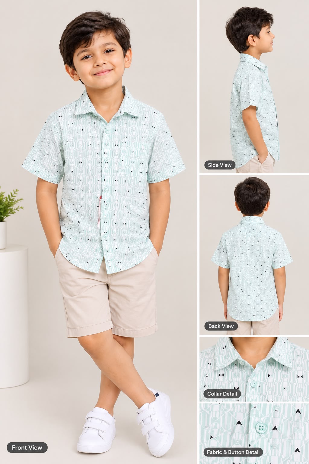 Winner Boys Printed Short Sleeve Shirt 2