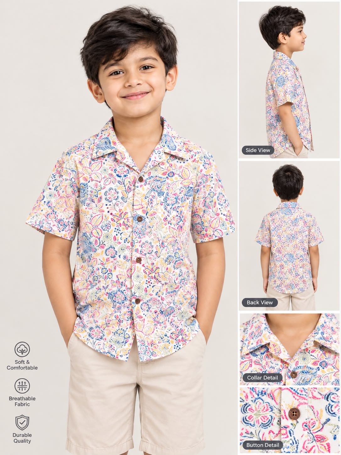 Winner Boys Printed Short Sleeve Shirt 2